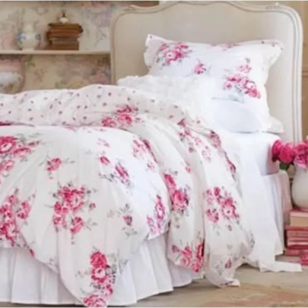 Rachel Ashwell Simply Shabby Chic  Rose White 2 Shame  100% Cotton